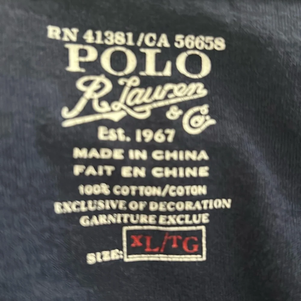 Polo Ralph Lauren Men's XL Navy LS T-Shirt Preppy Cotton Classic Casual